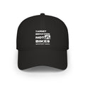 Black Baseball Cap: Target Behavior Not Bikes
